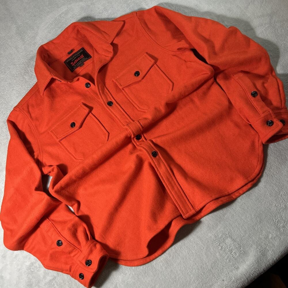 Schott US Armed Forces Wool Flannel Jacket Mens Small Outdoorsmens Lumberjack